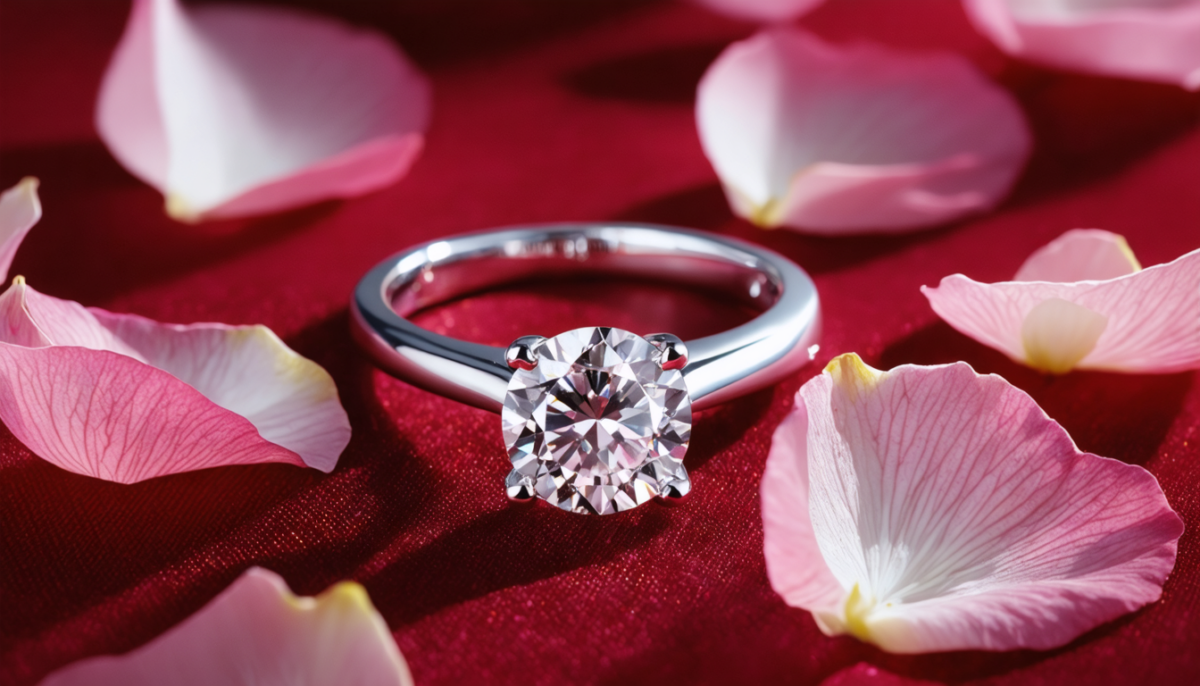 découvrez le solitaire en diamant, le joyau intemporel parfait pour une saint-valentin inoubliable et pleine d'élégance.