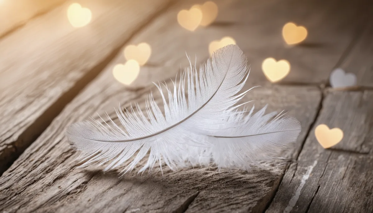 découvrez la signification profonde des plumes blanches et grises dans le contexte amoureux et laissez-vous guider par leur symbolique pleine de mystère et de romance.