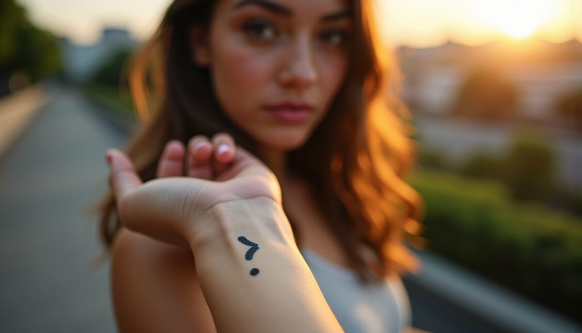 Tatouage point-virgule : Découvrez le symbolisme fort derrière ce motif engagé